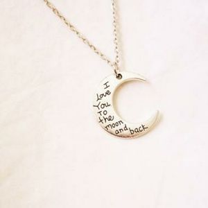 NewWomens necklace i love you to the moon and back